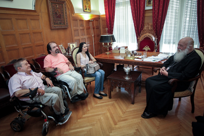 Με εκπροσώπους Νεφροπαθών και Παραπληγικών συναντήθηκε ο Αρχικεπίσκοπος Ιερώνυμος