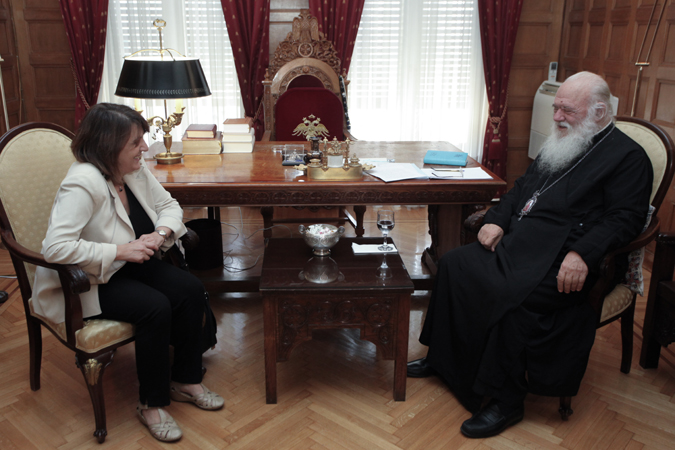 Η υφ. Αγροτικής Ανάπτυξης στον Αρχιεπίσκοπο