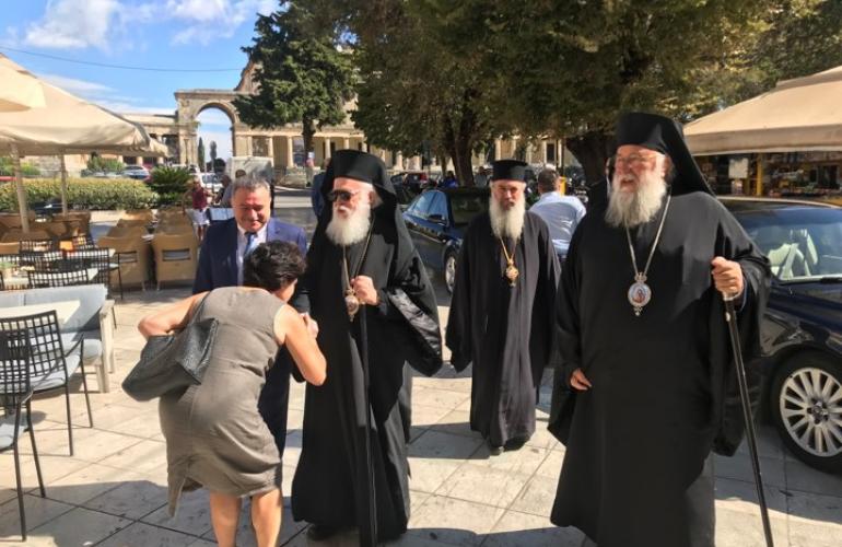 Στην Κέρκυρα ο Αρχιεπίσκοπος Τιράνων και πάσης Αλβανίας Αναστάσιος (video)