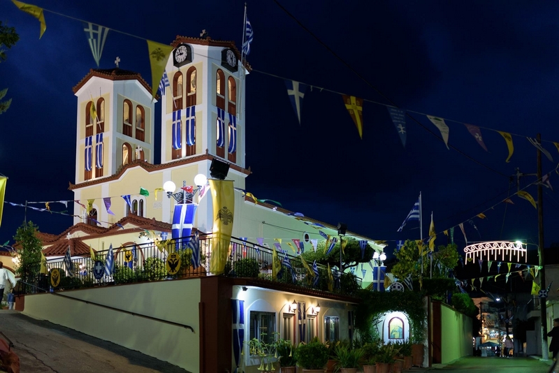 Σε εορτές του Αγ. Ιωάννου του Θεολόγου στη Β. Εύβοια ο Μητρ. Χαλκίδος