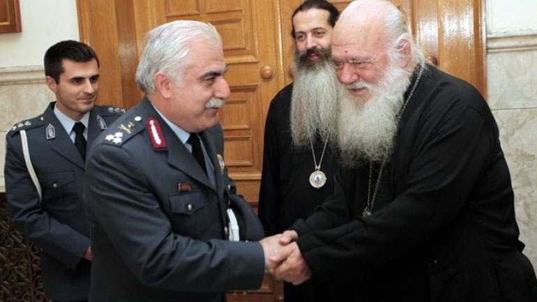 Στον Αρχιεπίσκοπο ο νέος αρχηγός της Ελληνικής Αστυνομίας
