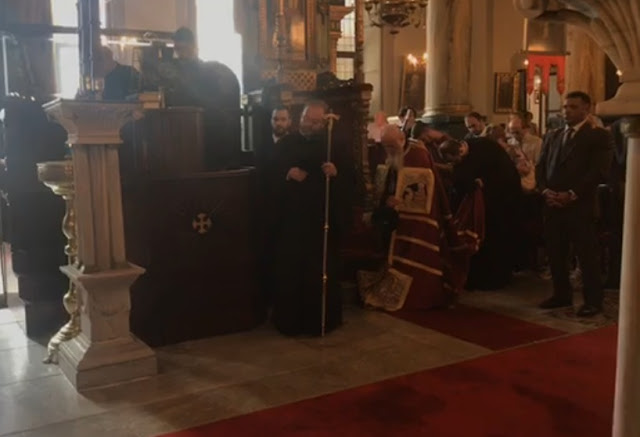 Ο Πατριάρχης στον Άγιο Φωκά στο Μεσάχωρο (βίντεο)