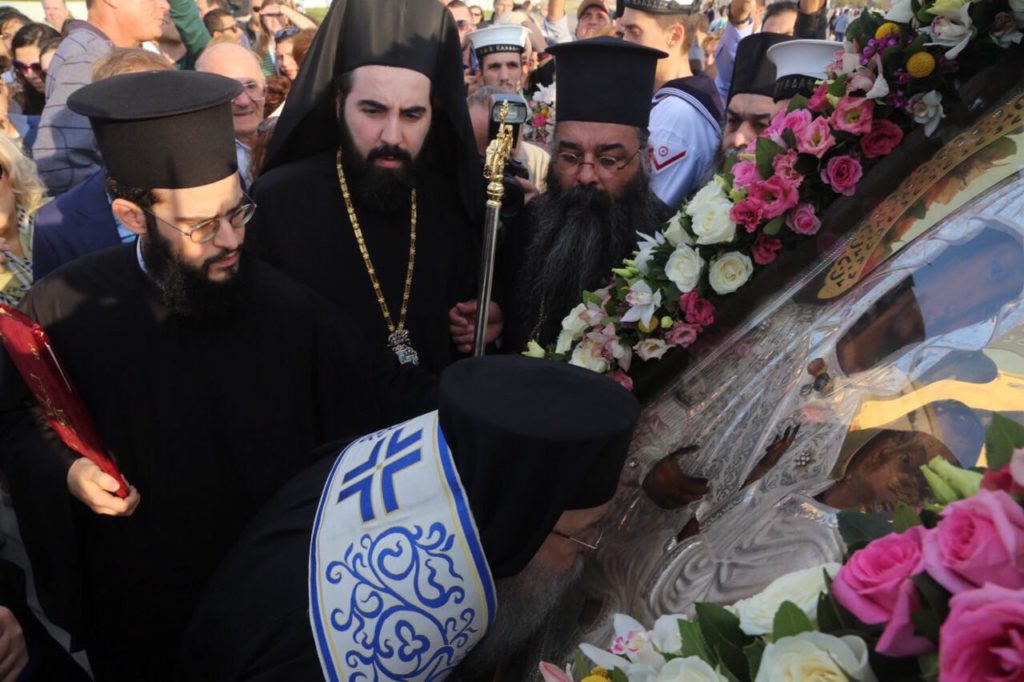 Η εικόνα της Παναγίας από τη Γεσθημανή στην Θεσσαλονίκη