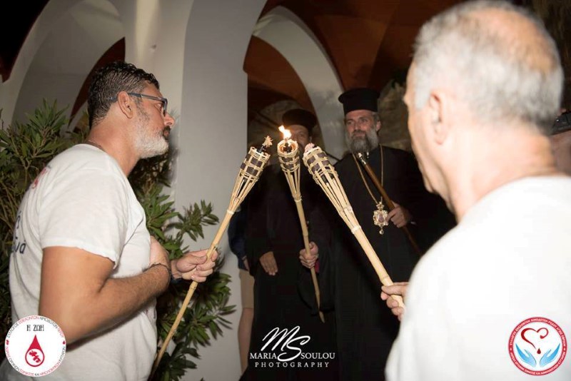 Ι.Μ. Λέρου: 16η Λαμπαδηδρομία Αιμοδοτών