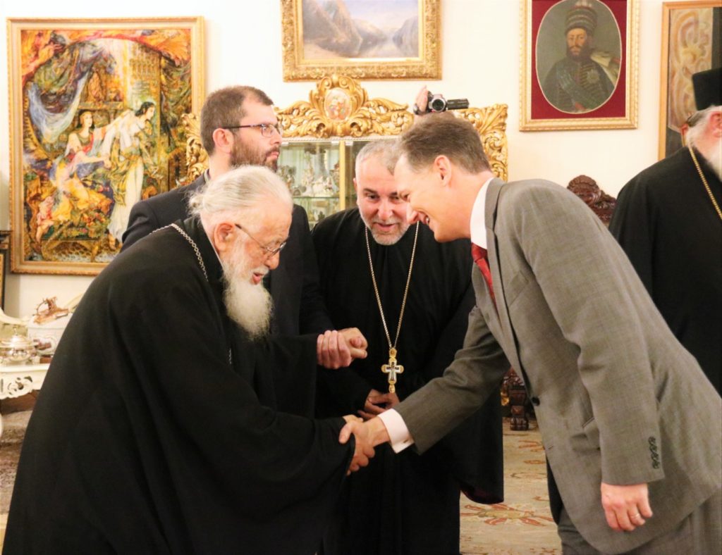 სრულიად საქართველოს კათოლიკოს-პატრიარქი აშშ-ის სახელმწიფო მდივნის მეორე მოადგილეს შეხვდა