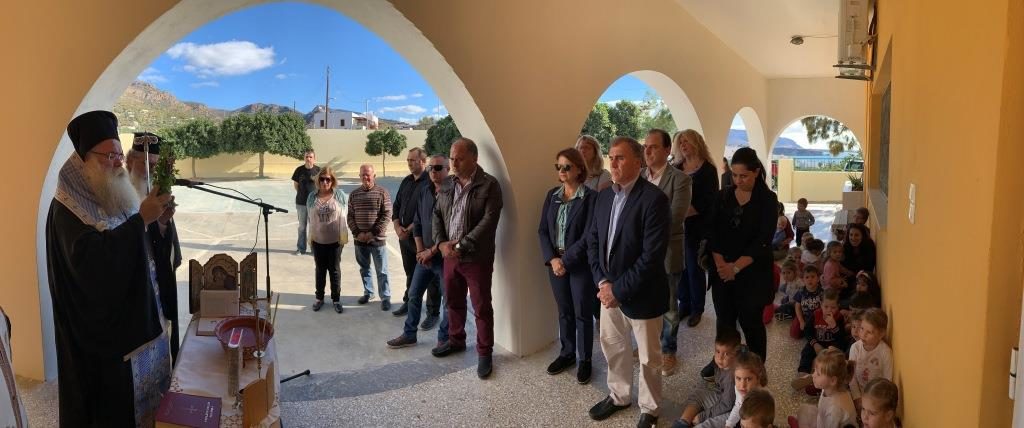 Αγιασμός στον νέο Βρεφονηπιακό Σταθμό Μακρύ Γιαλού Λασιθίου