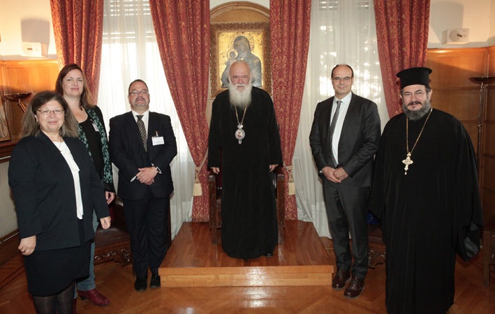 Συνάντηση Αρχιεπισκόπου με Συμβ. Ευρωπαϊκών Εκκλησιών
