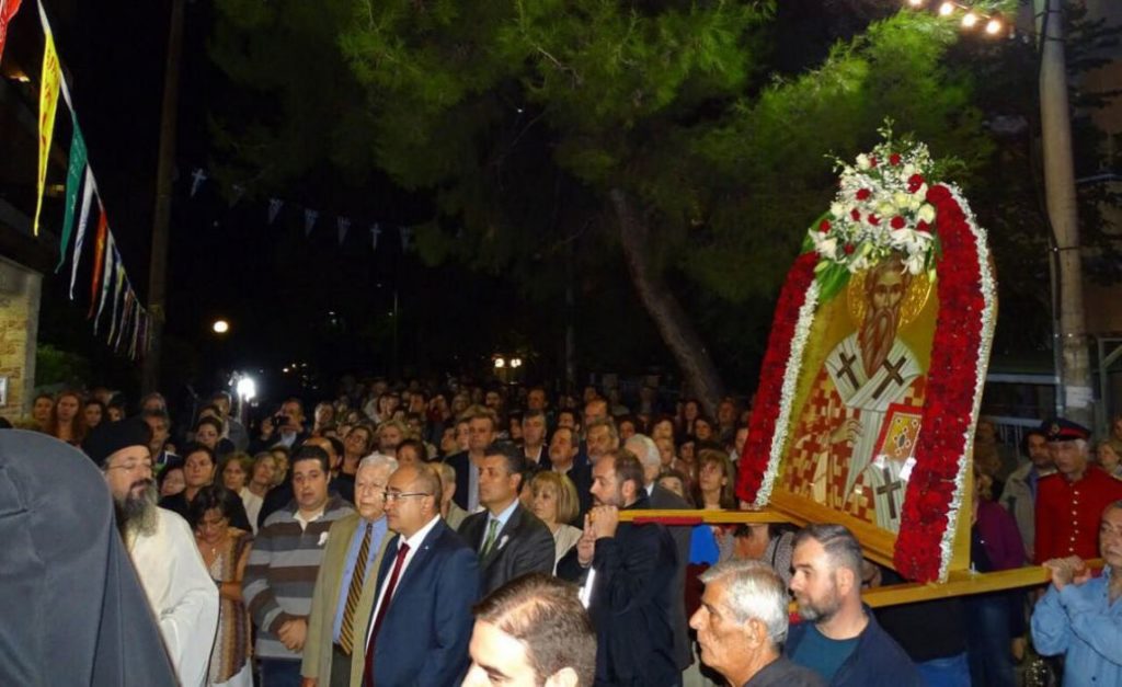 Νέο Ηράκλειο: Λιτανεία Ιεράς Εικόνος Αγίου Κυπριανού