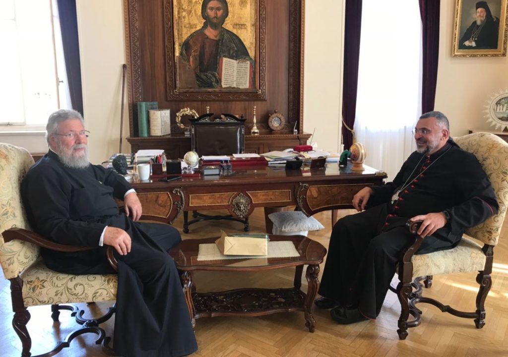 Επίσκεψη του Αρχ. Mαρωνιτών στον Αρχ. Κύπρου