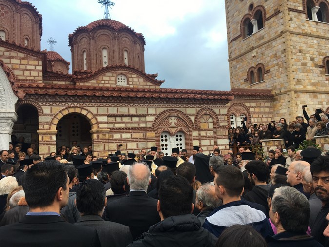 Η Εξόδιος Ακολουθία του μακαριστού Επισκόπου Τανάγρας