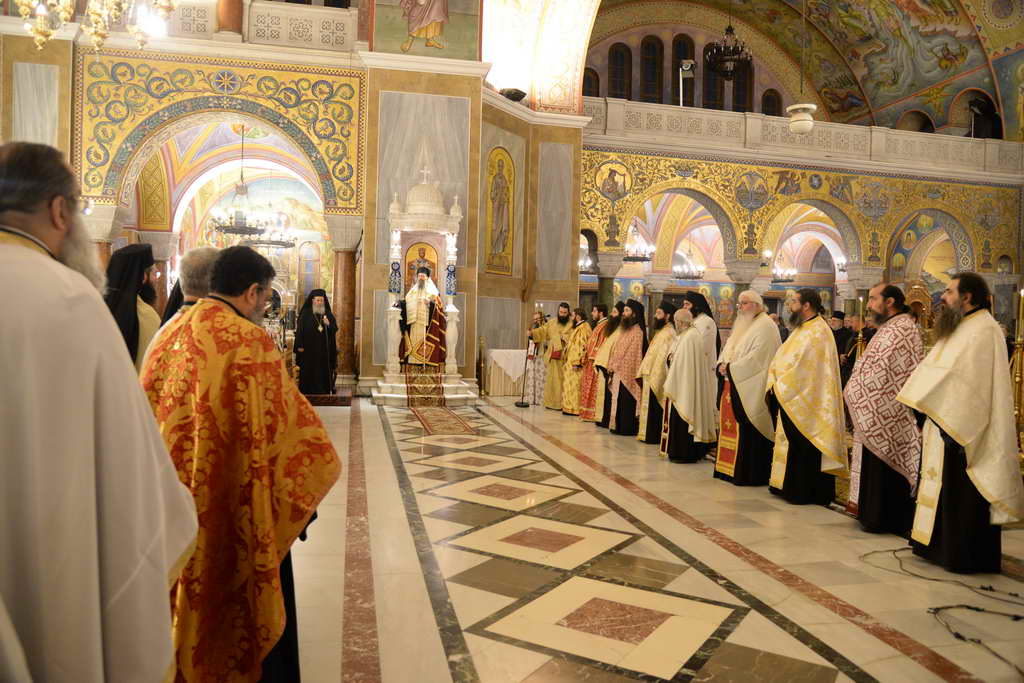 Ο Εσπερινός της εορτής των Αχαιών Αγίων στην Πάτρα