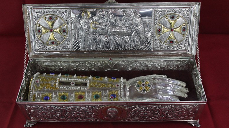 Λείψανο της Αγίας Βαρβάρας στο Βύρωνα