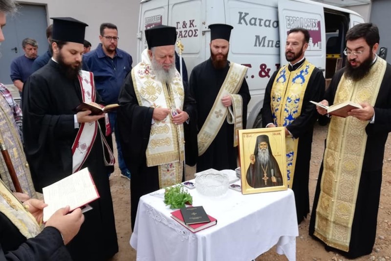 Θεμελιώθηκε ο πρώτος ναός για τον άγιο Ιάκωβο Τσαλίκη