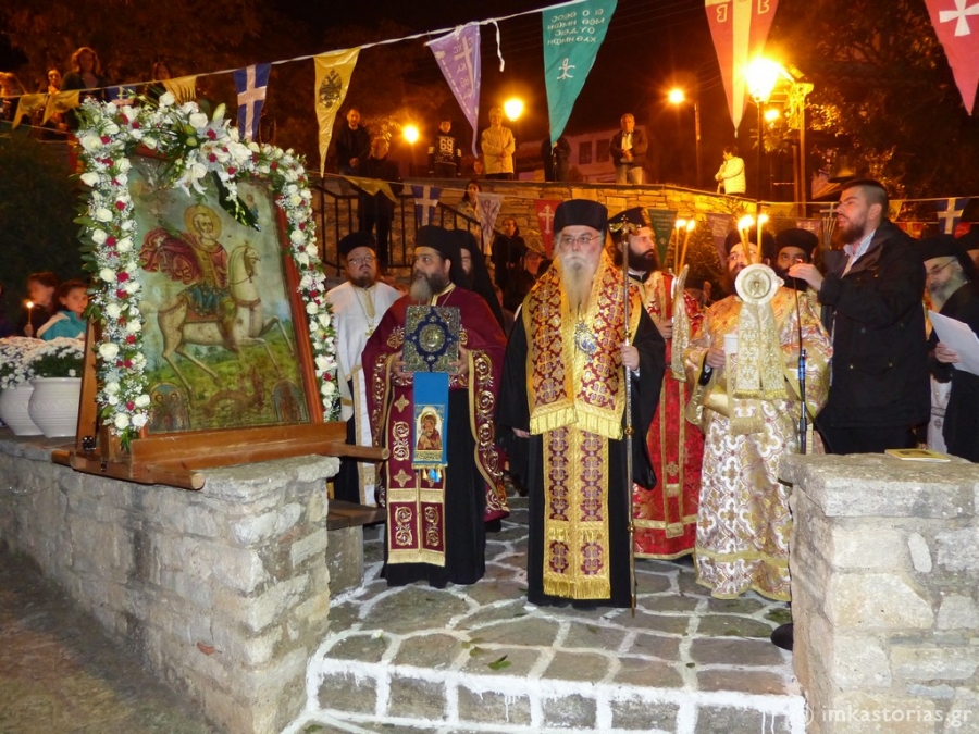 Μεθέορτος Εσπερινός του Αγίου Μηνά και λιτανευτική λαμπαδηδρομία