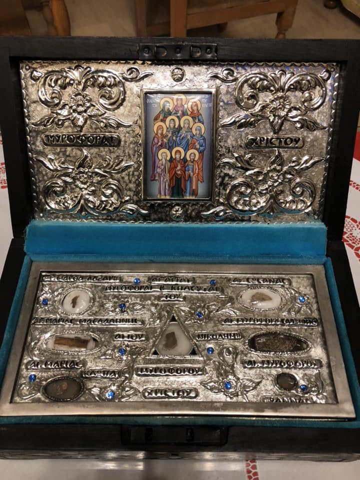 Τα Άγια Λείψανα του Ι.Ν. Αγ. Μυροφόρων Αμισιανών