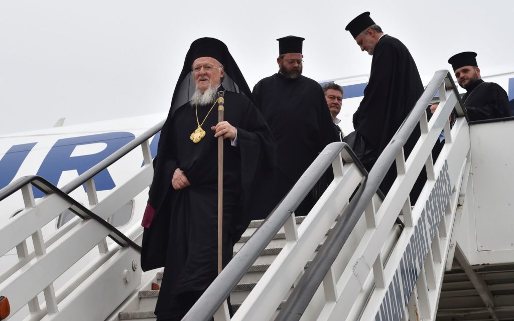 Ecumenical Patriarch arrives in Romania for historic consecration of National Cathedral