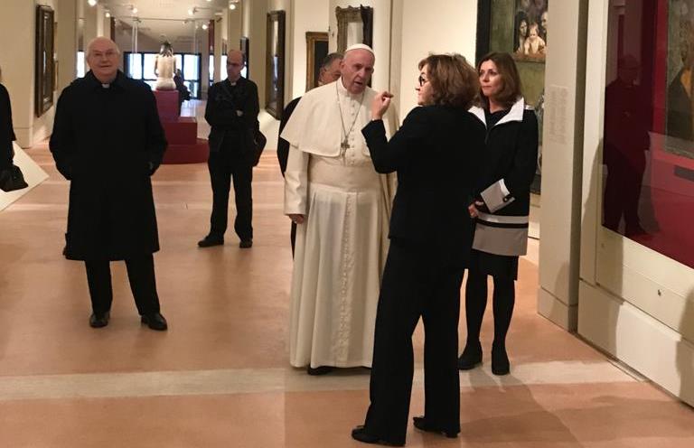 Pope of Rome visits exhibition of Russian art masterpieces in Vatican