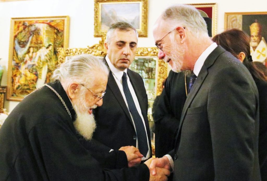 Ο πρέσβης των ΗΠΑ στον Γεωργιανό Πατριάρχη