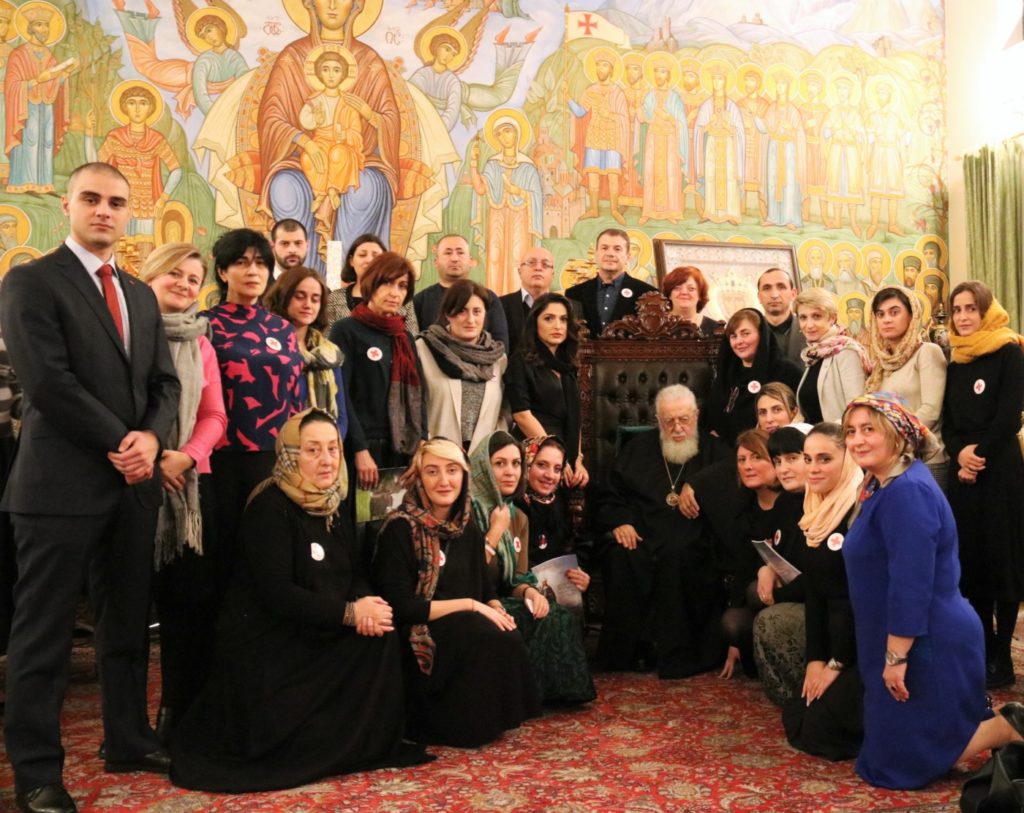 Georgian Patriarch Ilia met with representatives of the Red Cross in Georgia