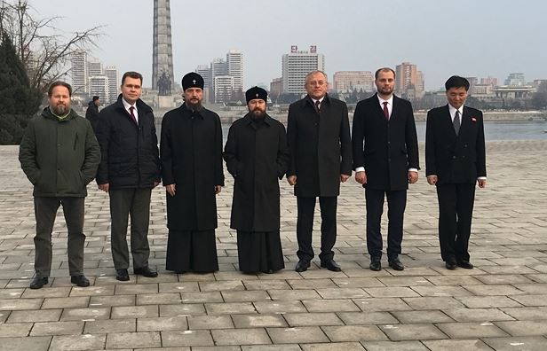 Ο Μητρ. Βολοκολάμσκ Ιλαρίωνας στην Πρεσβεία της Ρωσίας στην Πιονγιάνγκ