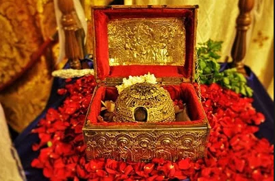 Η Τιμία Κάρα του Αγίου Παρθενίου στη Δάφνη