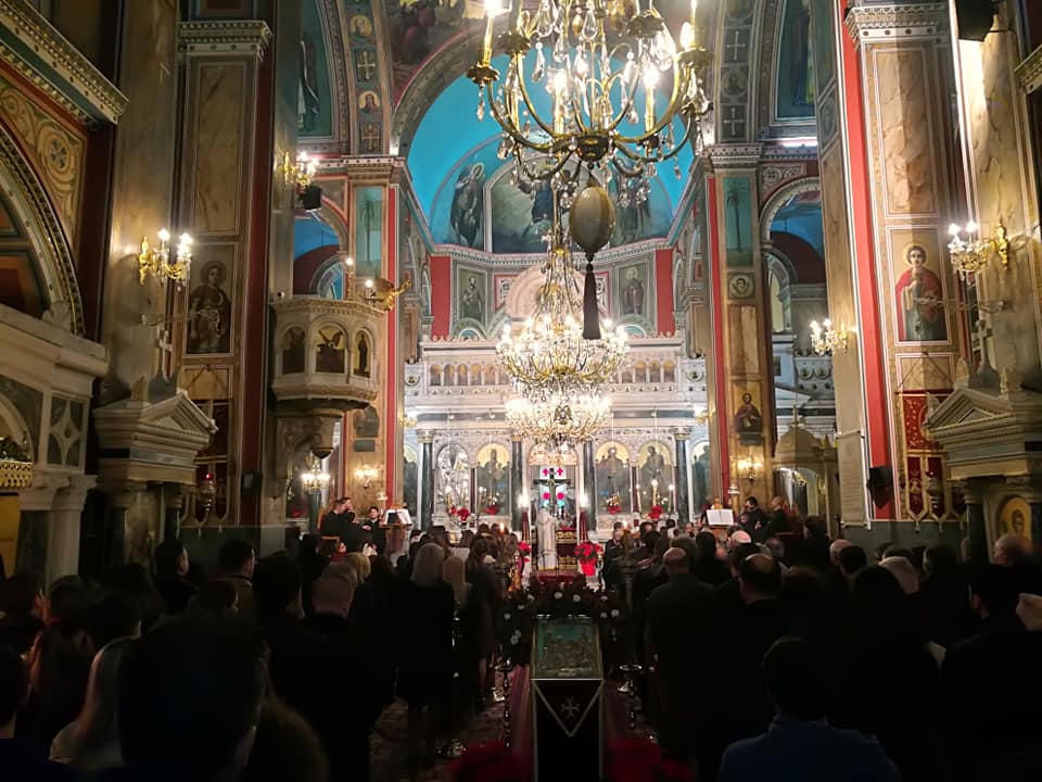 Χριστουγεννιάτικη Θεία Λειτουργία στην Τρίπολη (φώτο)