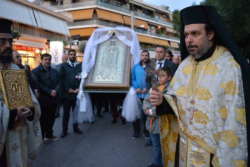 Η Λιτανεία της Εικόνας της Αγίας Βαρβάρας στο Παλαιό Φάληρο