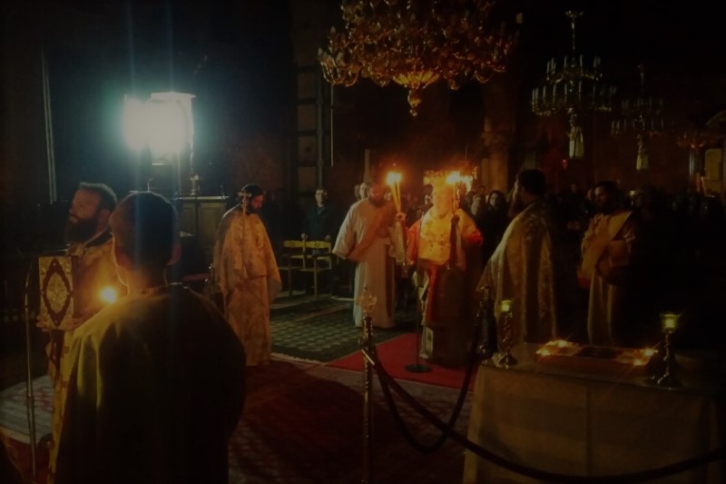 Αγρυπνία για τον Άγιο Πορφύριο στη Χαλκίδα