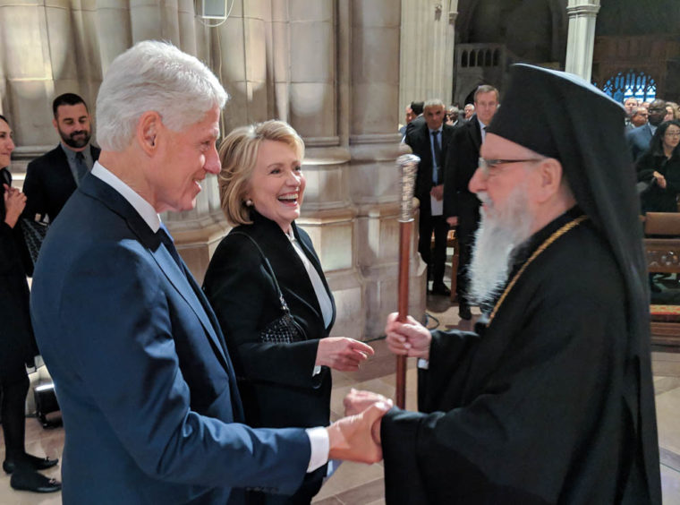 Ο Αρχιεπ. Αμερικής στην κηδεία του Τζορτζ Μπους