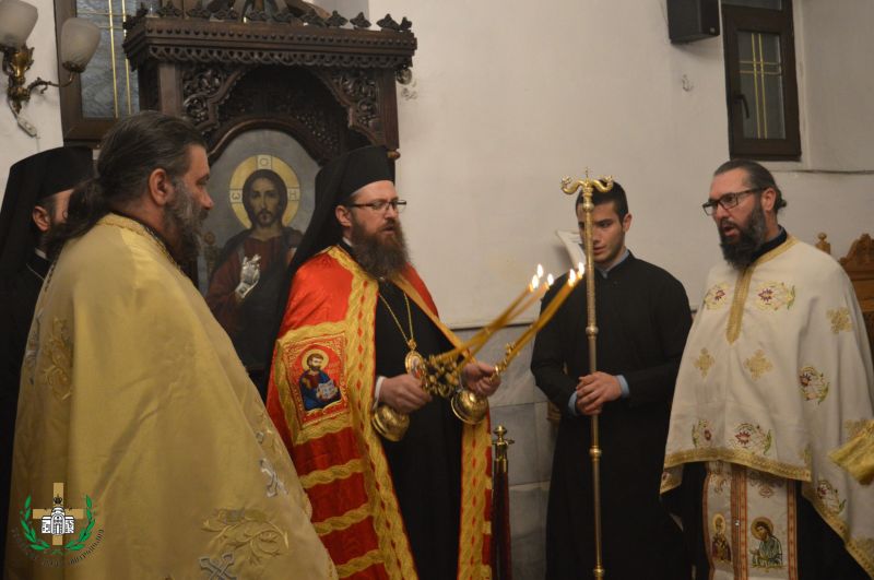 Архиерейска празнична вечерня в чест на св. Спиридон Тримитунски