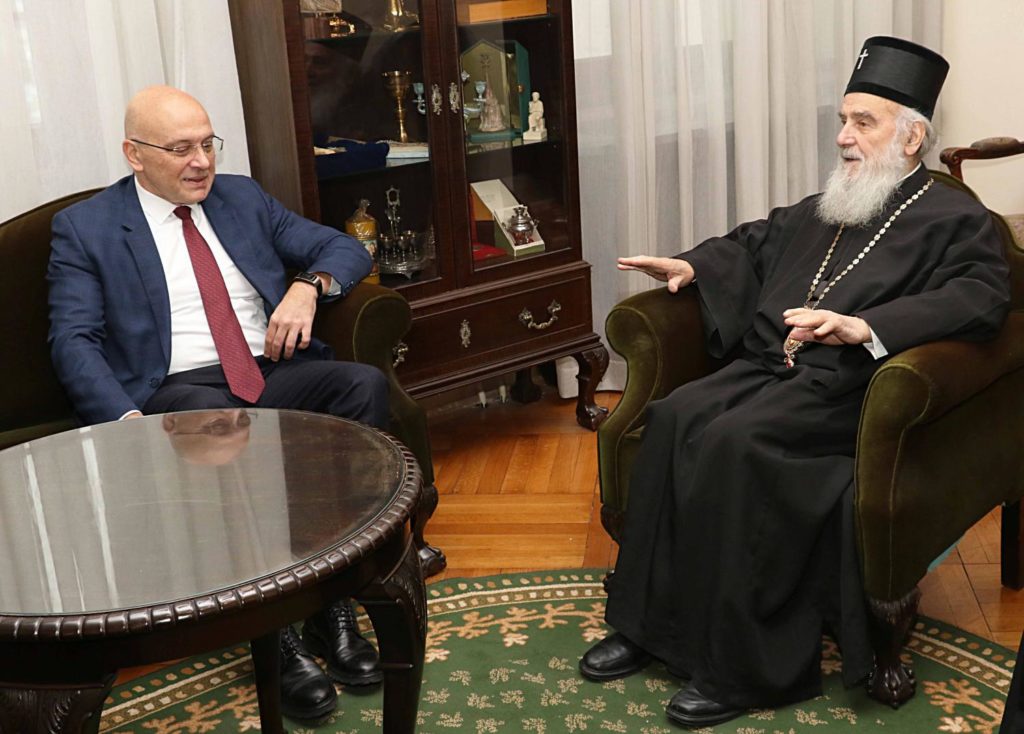 Με τον Σέρβο υπουργό Πολιτισμού συναντήθηκε ο Πατρ. Ειρηναίος