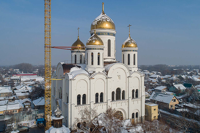 Глава Митрополичьего округа в Республике Казахстан совершил великое освящение храма во имя праведных Иоакима и Анны в Алма-Ате