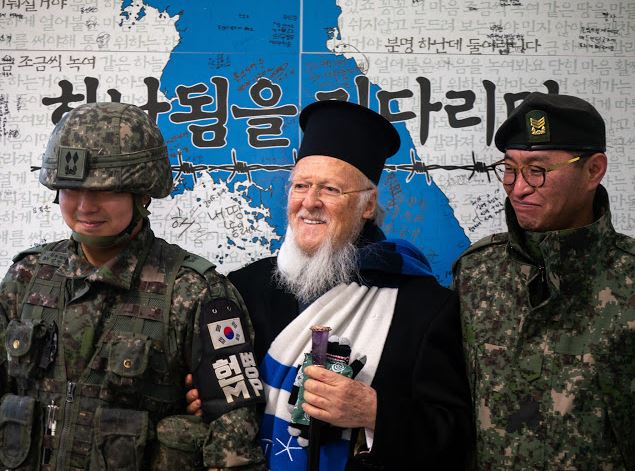 Ecumenical Patriarch Bartholomew visits the Korean Demilitarized Zone