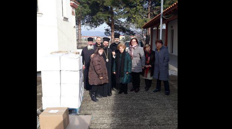 Διανομή τροφίμων εκ μέρους της Ι.Μ. Μαρωνείας