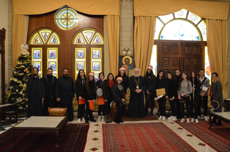 Κάλαντα από μαθητές άκουσε ο Μητρ. Κωνσταντίας
