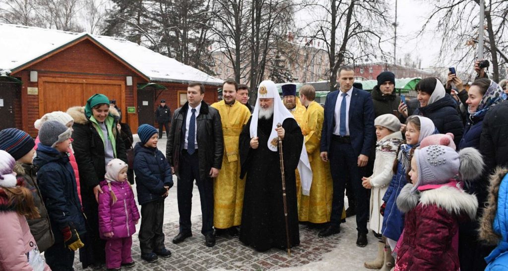 Святейший Патриарх Кирилл освятил московский храм Всех преподобных отцев Киево-Печерских в Старых Черемушках