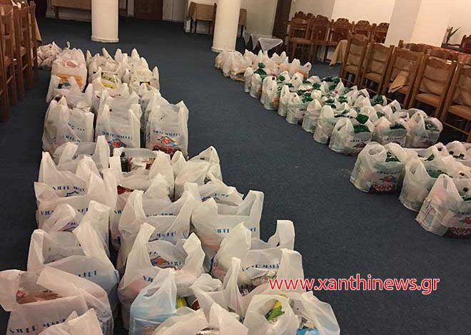 130 «δέματα αγάπης» από τον Ι.Ν. Αγίου Ελευθερίου Ξάνθης