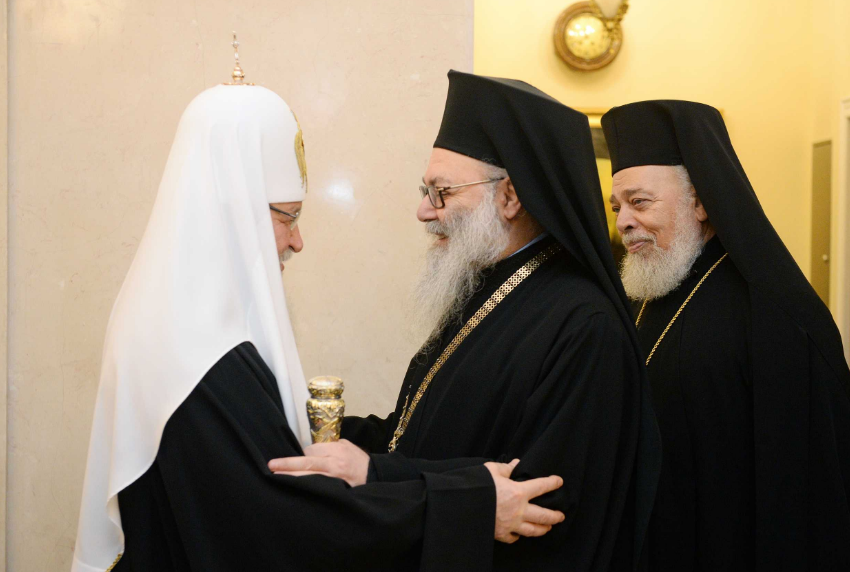 Состоялась встреча Святейшего Патриарха Кирилла с Блаженнейшим Патриархом Антиохийским и всего Востока Иоанном X