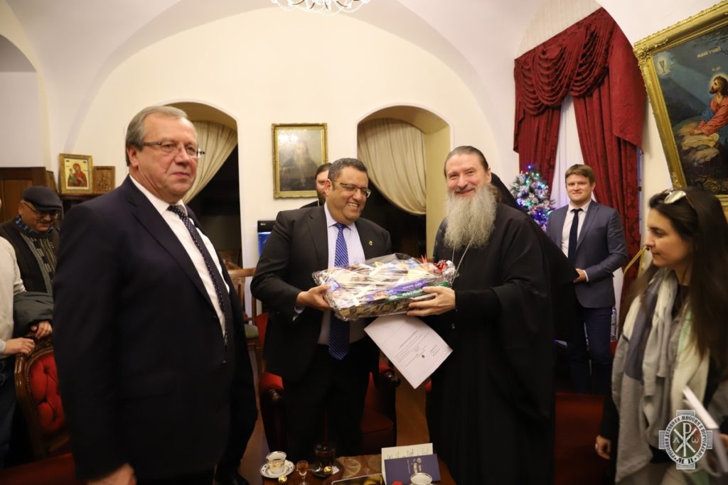 Новый мэр Иерусалима посетил Русскую духовную миссию