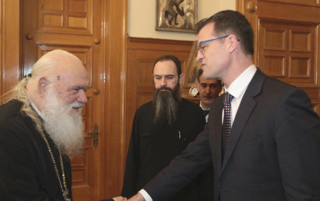 Με τον Καναδό Πρέσβη συναντήθηκε ο Αρχιεπ. Αθηνών
