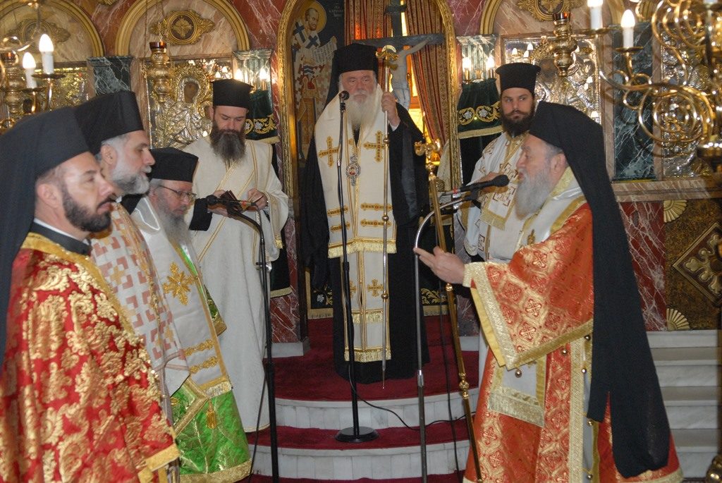 Ο Μακαριώτατος στον Ι. Ναό του Αγίου Ιωάννου Χαλκίδος