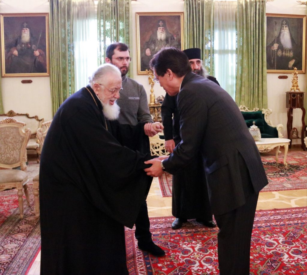 Με τον Ιάπωνα Πρέσβη συναντήθηκε ο Πατριάρχης Γεωργίας