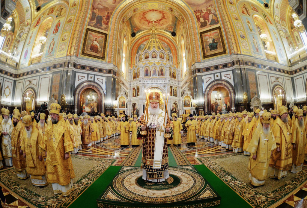 Serbian Patriarch Irinej in Moscow