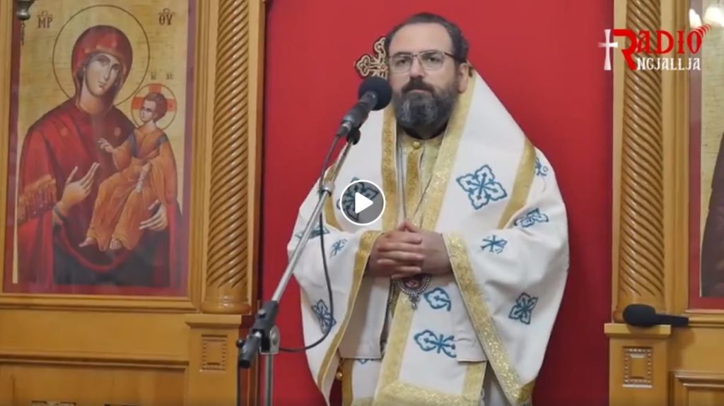 Predikimi i Mitropolitit të Elbasanit, Shpatit dhe Librazhdit, Hirësi Andonit në të Kremten e Shën Andonit të Madh.  Kisha e Shën Athanasit, Elbasan 17 Janar 2019