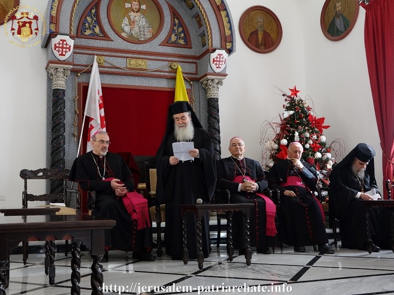 معايدة أخوية القبر المقدس للكنائس الغربية في القدس بمناسبة عيد الميلاد المجيد