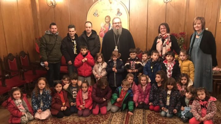 Επίσκεψη μαθητών νηπιαγωγείου δέχτηκε ο Μητρ. Λαρίσης