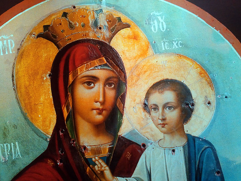 Που βρίσκεται η εικόνα της Παναγίας που φέρει 55 σφαίρες