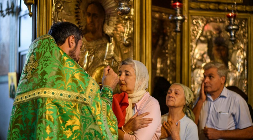 Sf. Serafim de Sarov a fost cinstit în singura biserică din Capitală unde se află moaştele sale