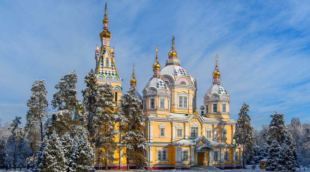 Один из самых высоких деревянных храмов мира заканчивают реставрировать в Алма-Ате