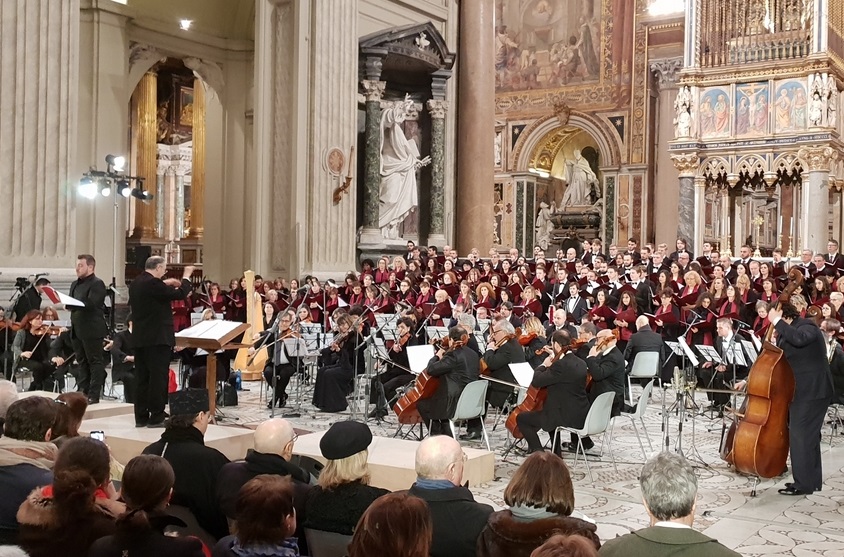 Московский Синодальный хор исполнил в Ватикане ораторию «Андрей Рублев»